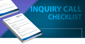 Inquiry Call Checklist