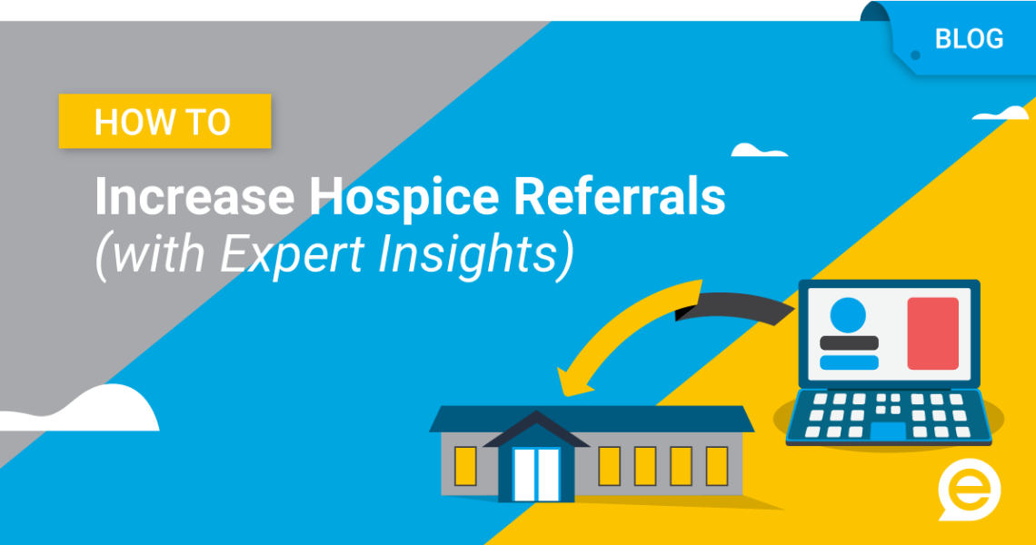 How to Increase Hospice Referrals (with Expert Insights) image with laptop sending referrals to hospice facility